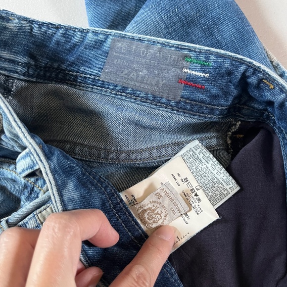 Diesel Zatiny Blue Eyecons Italy Made Bootcut Jeans - Men's Size 30*32(Fit 30*29 - Picture 4 of 11